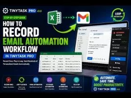 Send Personalized Emails from Excel using TinyTask Pro V3.0
