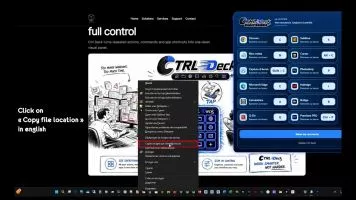 Ctrl Deck (astuce 2) : ajouter ses applications favorites( barre de tÃ¢ches) en quelques secondes.